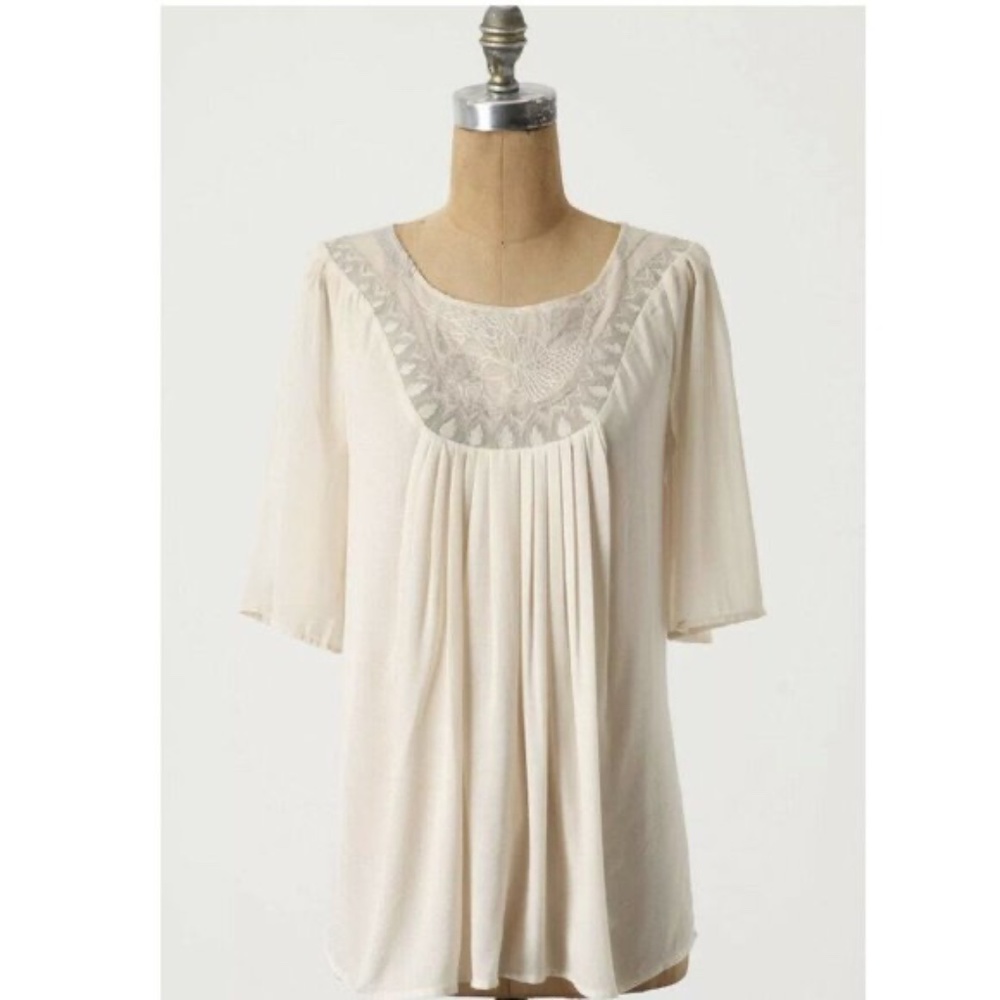 ANTHROPOLOGIE SAINS Ethereal Peasant Blouse